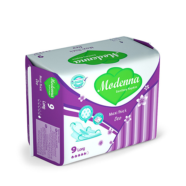 Пусковые площадки хлопка прокладки санитарных пусковых площадок обломока аниона женщин голубые печатая органические ультра тонкие