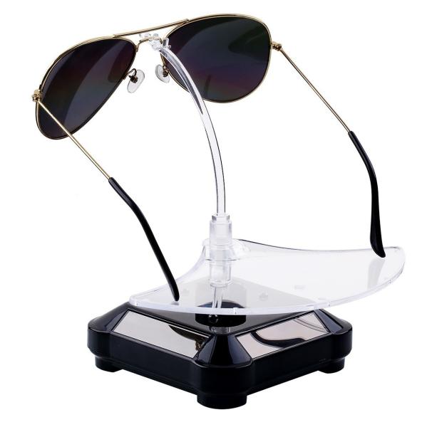 Sunglasses Solar Display Stand Acrylic Rotating Display Platform For Retail