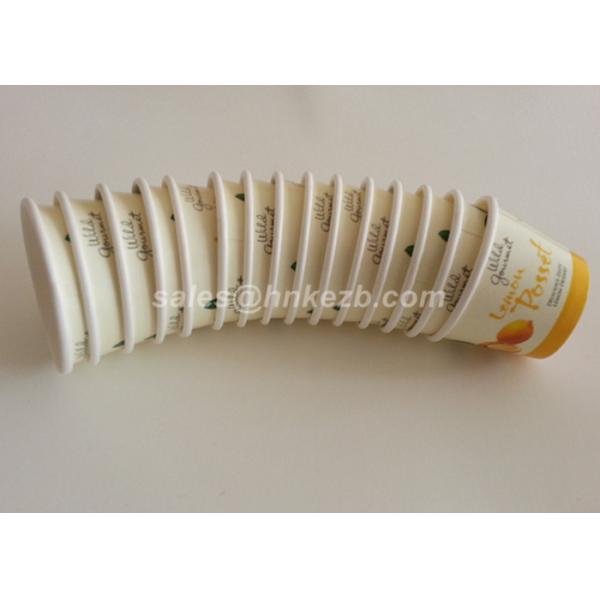 Healthy Disposable Ice Cream Cups , Paper Ice Cream Containers With Plastic Lids
