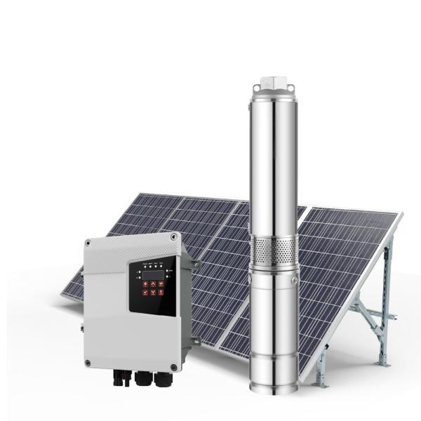 Solar Well Water Pump 1Hp DC for High Pressure Solar Submersible Pump Max. Head 95m