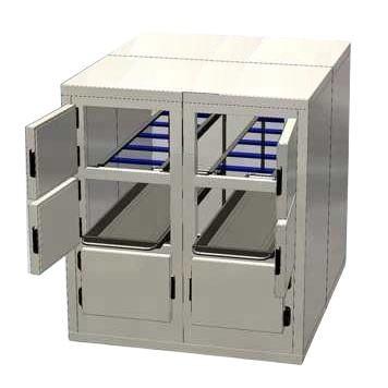 6 Rooms Dead Body Refrigerator Morgue Freezer Mortuary Equipment Morgue Coffin 6 Rooms Dead Body Freezer