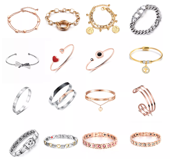 Stainless Steel 18k Gold Plated Jewelry Enamel Tree Of Life Bangle