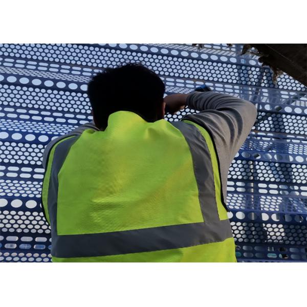 5.0meter Length Blue Wind Proof Dust Panel For Coal Carbon Transshipment Station