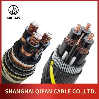 35kv 66kv 220kv Cabos submarinos de fibra óptica composta isolados XLPE de núcleo único ou tripartito