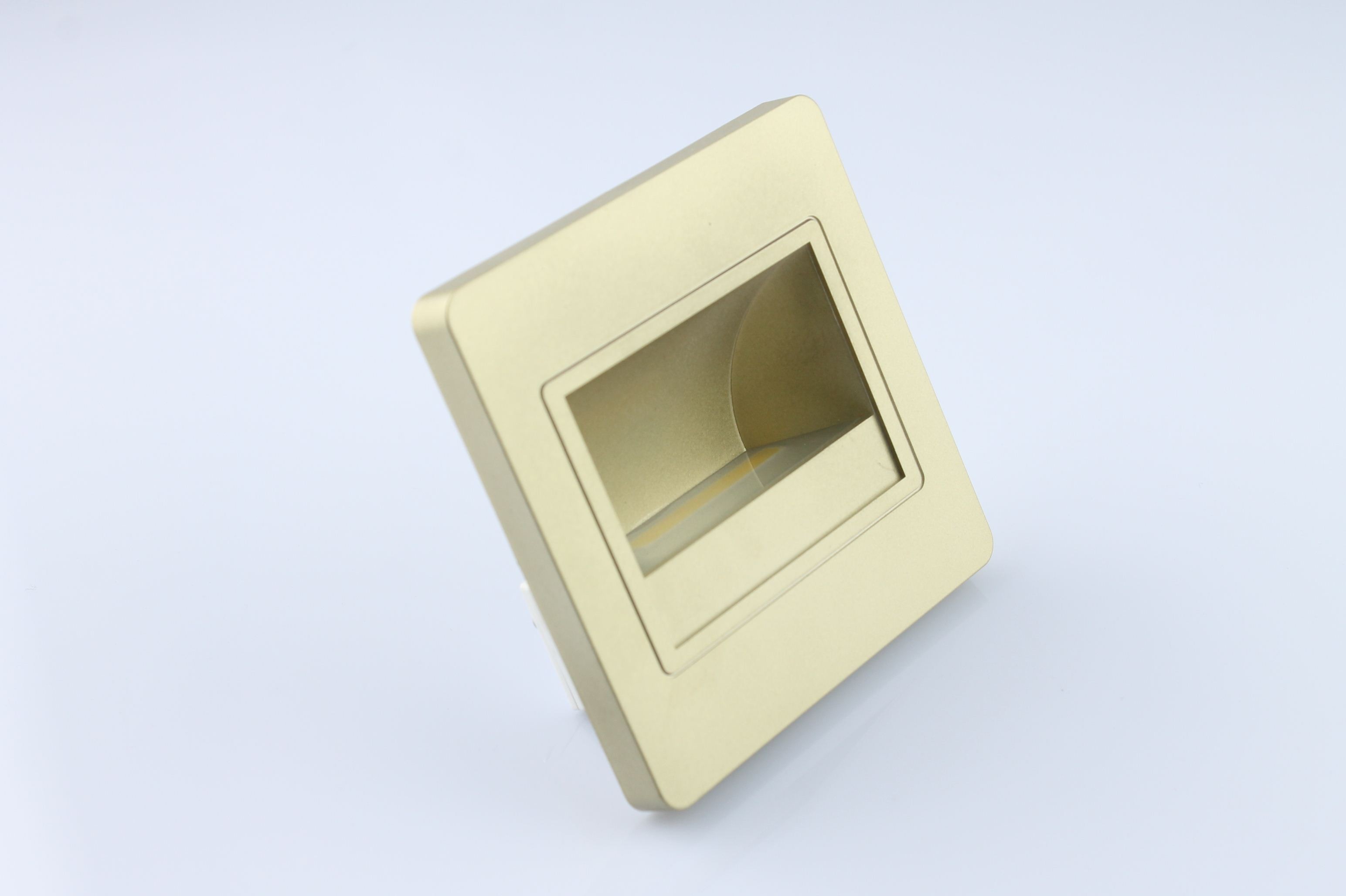 CRI75 gold / black LED Footlights For Decorative Lighting , 90° Beam Angle