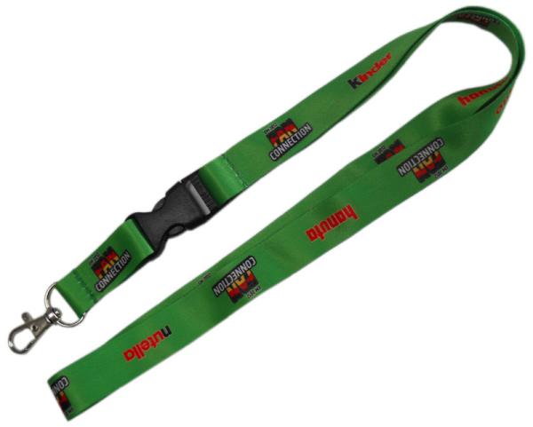 Nylon Plain Logo Printed Lanyard Sublimation Polyester 900mm Length