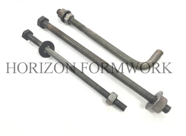 Half Threaded Hex M16 Bolts With Nut And Spring Washer Made Of Carbon Steel