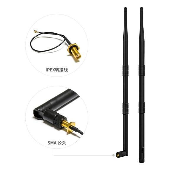 2dBi Wi-Fi ao ar livre GSM 433MHz 900MHz 1.8GHz 2.4GHz Antenna com conector masculino SMA