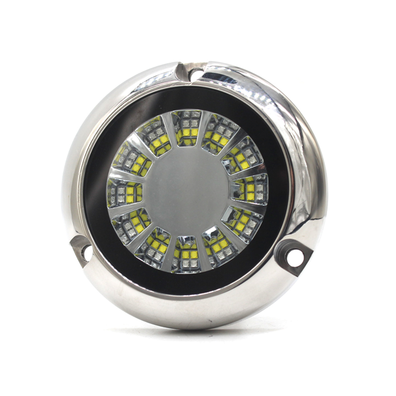 Света шлюпки двойного цвета DC12V 24V SS316L подводные