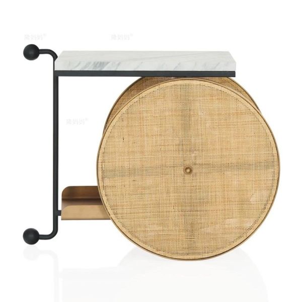 Home Bar Customized Iron Wood Trolley Metal Cart With Wheels Hotel Restaurant Banquet Wedding