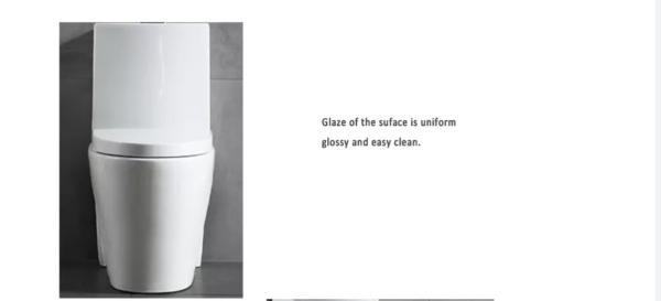 One Piece Elongated Comfort Height Toilet 1 Piece Round Toilet Hotel