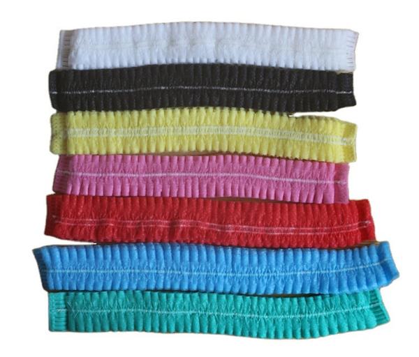 Disposable Nonwoven Mob Strip Clip Hairnet Cap 18 21 10GSM 12GSM White Blue Pink Red Green Purple Black