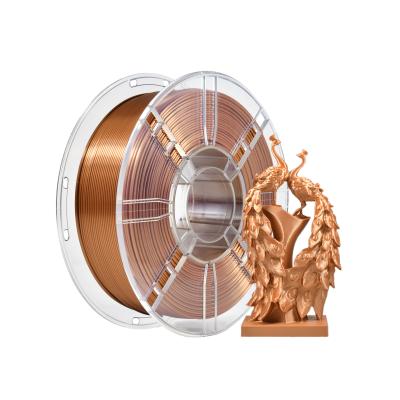 3D Prinitng Filament Silk Copper PLA Toughness Enhanced 3D Printer Filament State Coiled