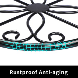 Стальная ржавчина Железный завод стойка для цветочного горшка Тяжелый грузовой горшок держатель Внутреннее наружное оформление