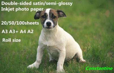 160gsm Double-sided & 2 sides coating satin/semi-glossy Inkjet photo paper waterproof