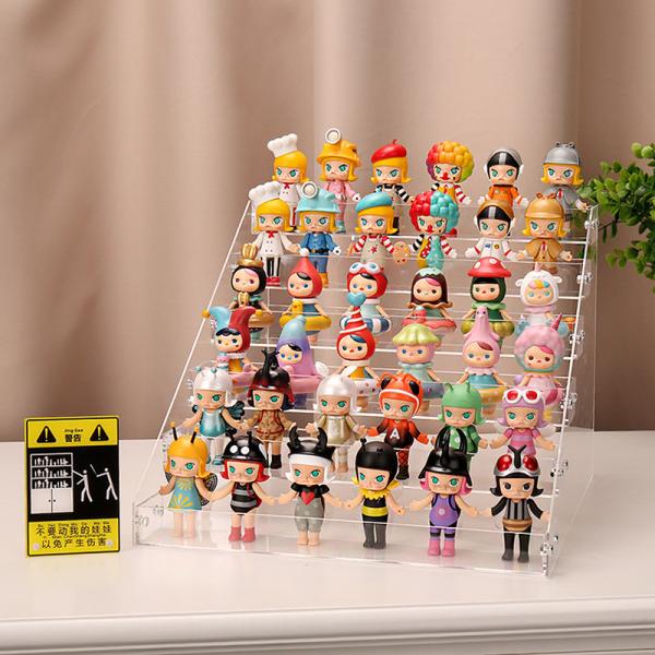 Model Clear Acrylic Display Riser Stand Shelf Customized Layered Transparent 6.4x15.35