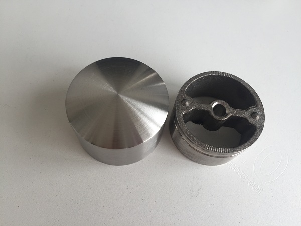 Round 304 316 316L Stainless Steel End Caps 42.4mm For Wooden Handrail