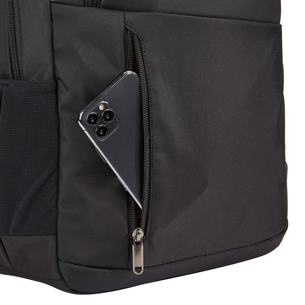 For 15.6-Inch Black Laptop Backpack Custom Logo 12-Inch Tablet Pocket High-Capacity Travel Computer Bag Polyester DNB59