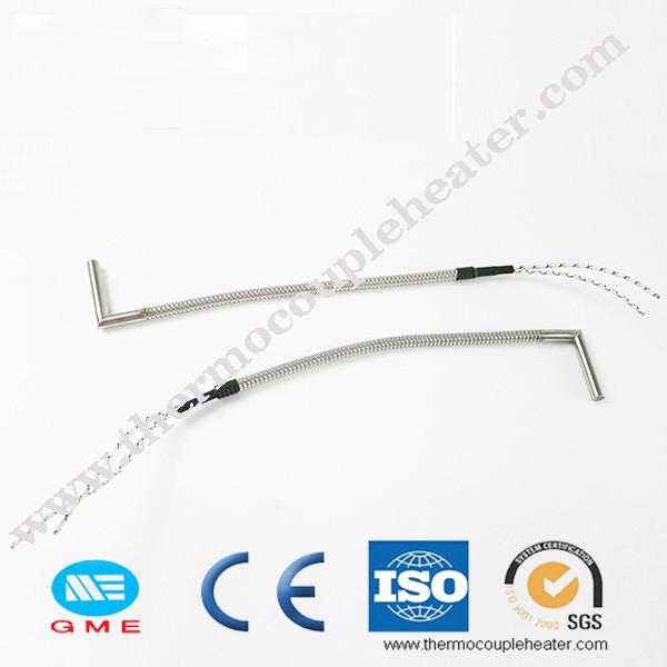 100W 110V Electric Cartridge Heater With Angle Lead Wire 203mm For Plastic Machinery