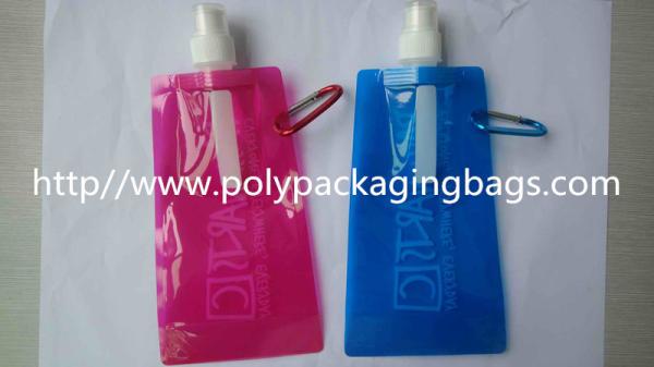 O nylon do azul 0.16mm/LDPE levanta-se o malote com o bico Eco-amigável
