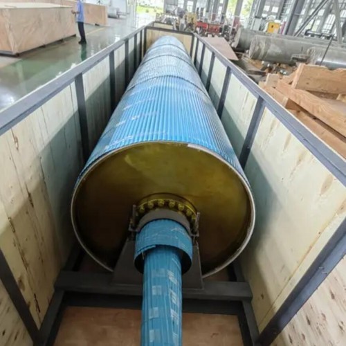 Carbon Steel Vacuum Suction Press Roll with 12500mm Maximum Face Length and 2000m/min Maximum Speed for Paper Machines