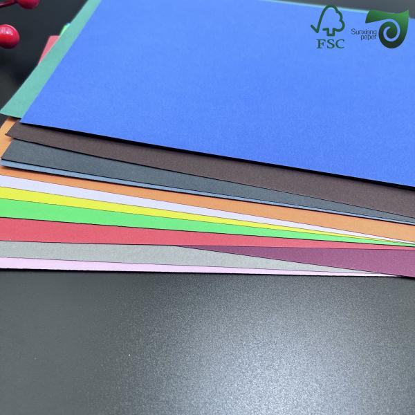 FSC Circle Offset Uncoated Colored Paper Sheets Jumbo 150g 180g 8.5 11 C2S Art Board