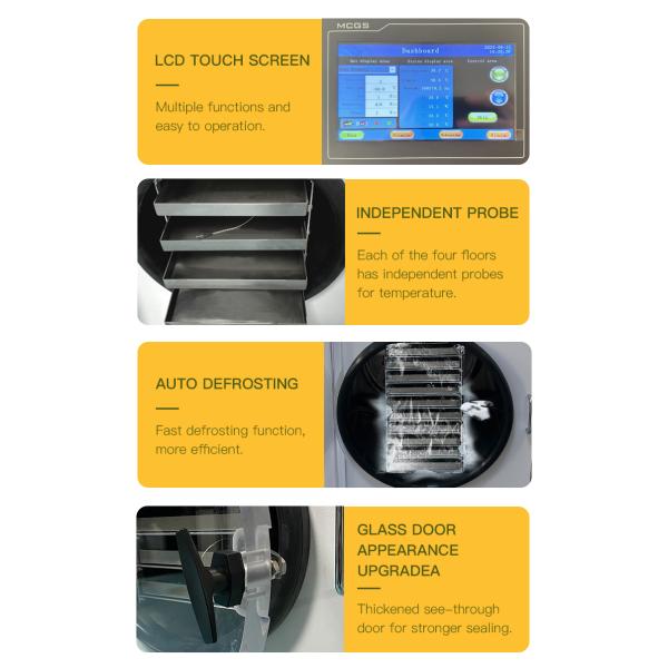 Заморозить сушеные угощения для домашних животных 0,9м2 Вакуумный сушильщик 10 подносов Заморозить сушильщик для дома