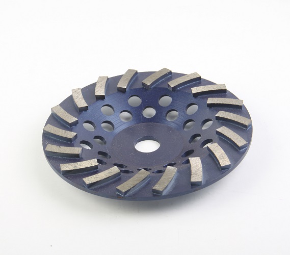 Double Turbo Metal Bonded Diamond Grinding Wheel For Concrete Surface Grinding