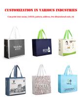 Impressão de padrão personalizado de tecido não tecido de tecido PP Carry/Cloth/Wine Bag