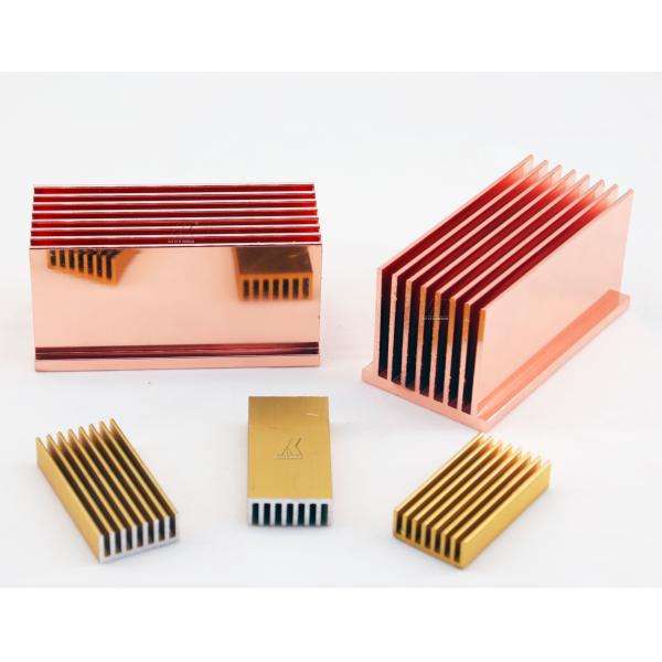 Прессованное золото Skived алюминий теплоотвода ребра профилирует Pin меди 50 x 20 Mm скрепило