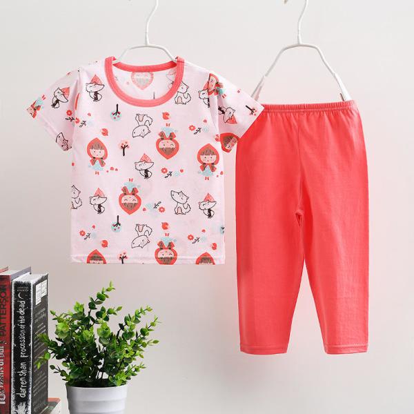 Children'S Outfit Sets Cotton Children Boutique Printing Sets Kids Pure Cotton Suit