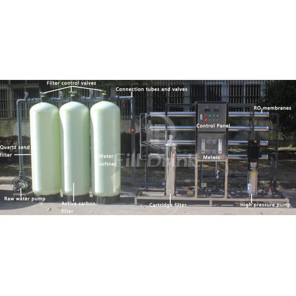 1500LPH Monoblock RO Water Treatment System FRP Filter RO Water Treatment Machine