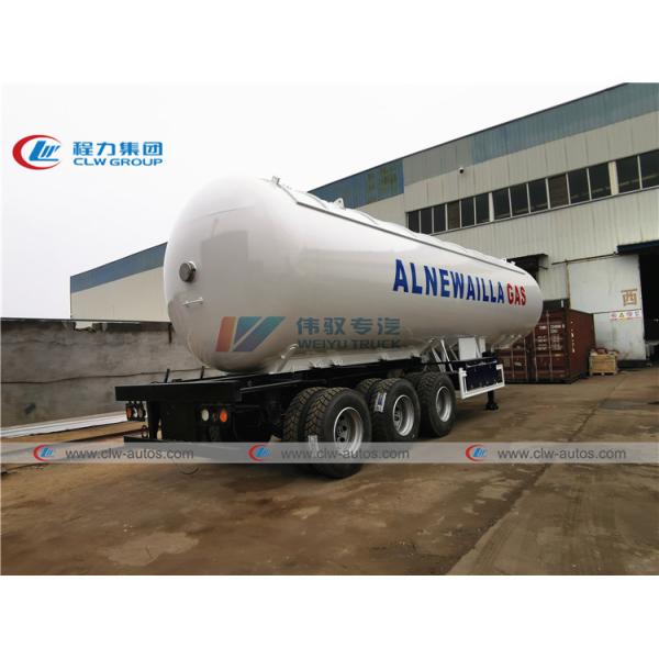 Трейлер топливозаправщика цапфы 25T 54000L LPG FUWA с укрытием Солнца