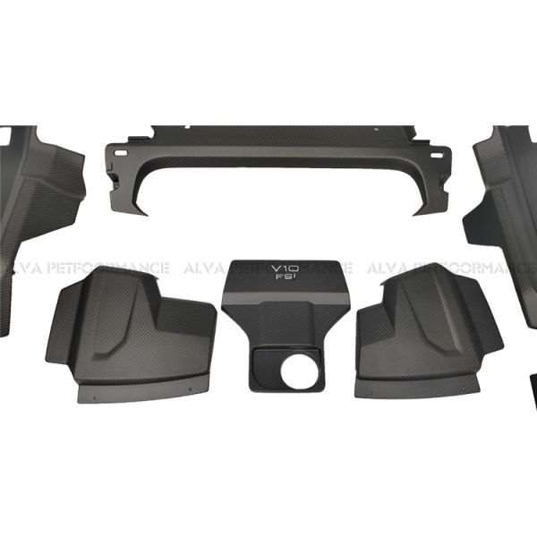 Excellent Fitment Dry Carbon Fiber Engine Cover Replacement Component Audi R8 2020 Plus Condition