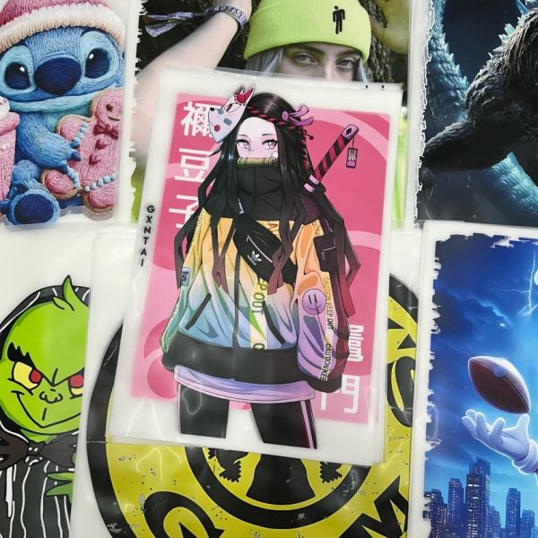 Machine Washable High Stretch Customizable Designs DTF Heat Transfers and Labels for Clothing