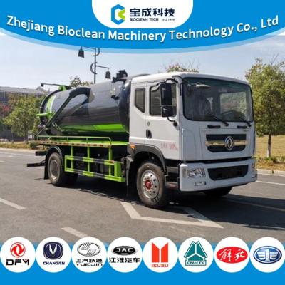 11.88m3 11880L 18tons Diesel Sewer Suction Vehicle 259hp For Efficient Work