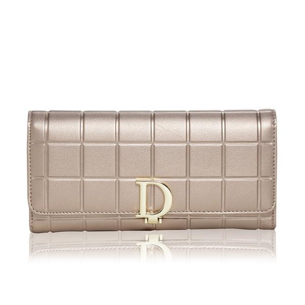 Ms. European and American cowhide leather wallet long wallet