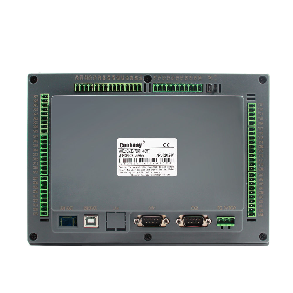 7 дюймов HMI 16 направляет аналога PLC PT100 USB комбинированного 16AI 8AO HMI мини