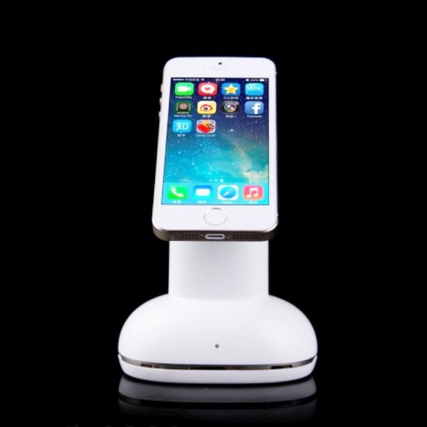 COMER hand-phone alarm display desktop magnetic holders for retail display exhibition with alarm and charging