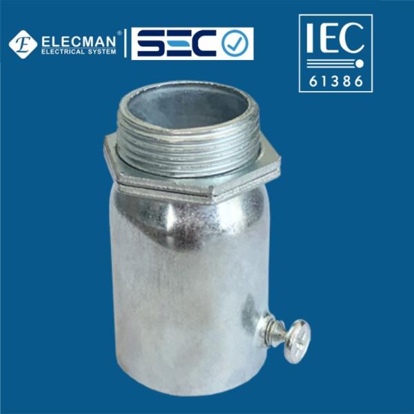Las colocaciones de acero del conducto del IEC 61386 1 electro de EMT Set Screw Connector galvanizaron