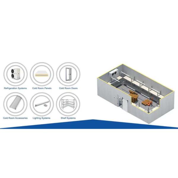 Frozen Beef Meat Freezer Room 150mm PU Panel Storage Room