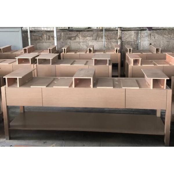 Stand Alone Modern Bathroom Vanity Cabinets Plywood With Solid Wood