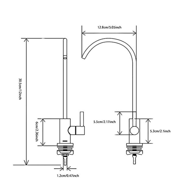 Long Nozzle Modern Flexible Black Stainless Steel Taps Kitchen Faucet