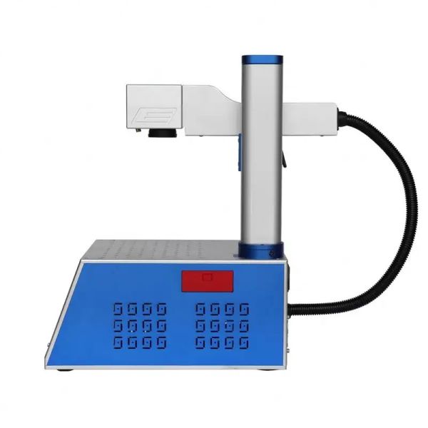 Portable Small 20w 30w 50w Fiber Laser Marking Machine RAYCUS Cnc Desktop Engraving Machine with Computer for Gold and Silver