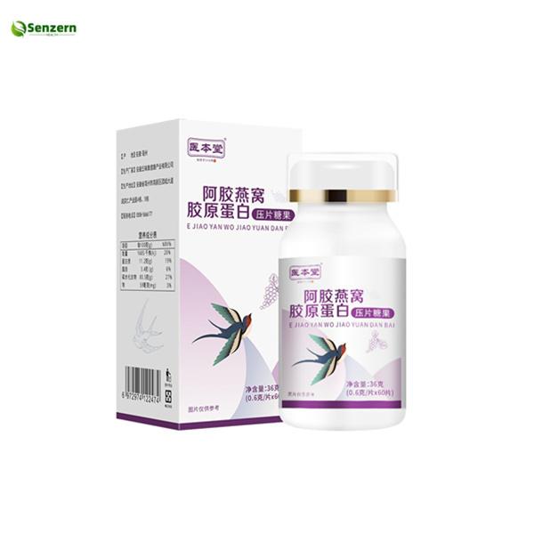 Bird'S Nest And Collagen Tablets Improve Skin Condition With Donkey Hide Gelatin