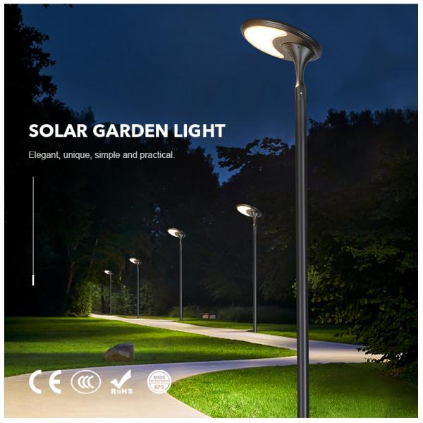 38W Courtyards Integrated Solar Led Street Light Oval Shape Light Control Outdoor  Lamp