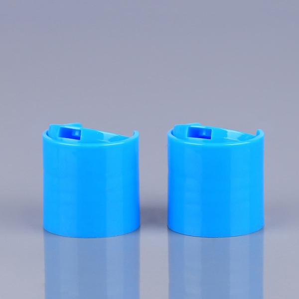 Blue 24mm Disc Top Cap Polypropylene Shampoo Bottle Cap