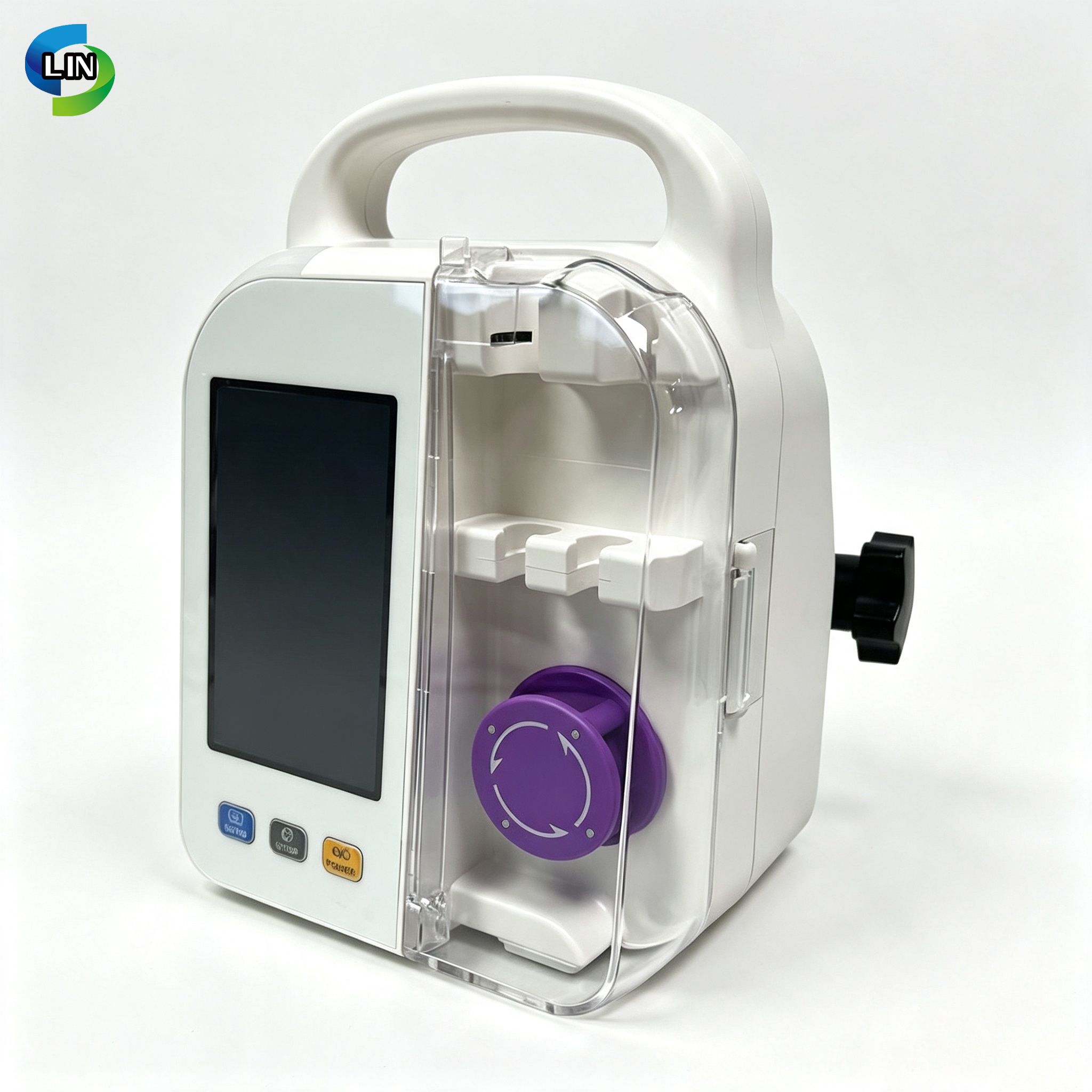 Medical Nutrition Feeding Pump with Curved Peristaltic Mechanism and 1-1800 ml/hour Feeding Rate at 32~50℃ / 90~122℉