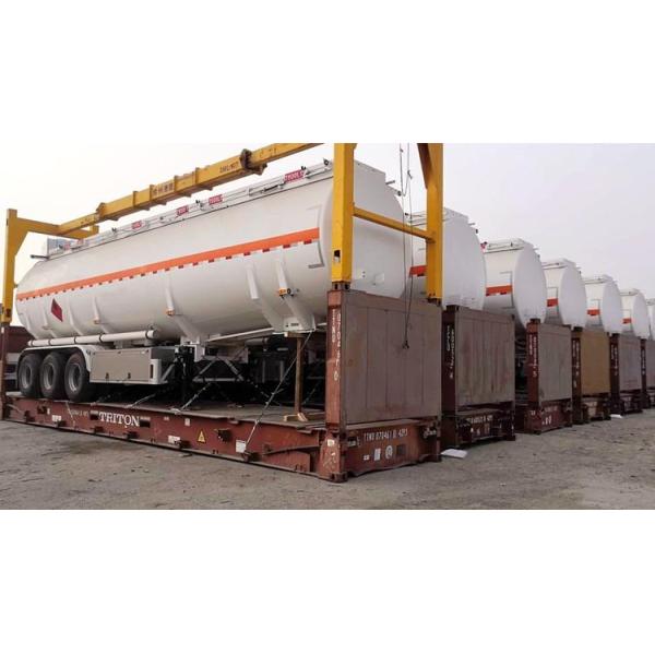TITAN 40000/45000/50000 Liter Palm Petrol Diesel Crude Oil Fuel Tanker Trailer Tri Axle for Sale