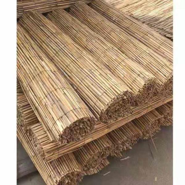 ECO Friendly Decoration Panels Privacy Carbonized Natural Reed wicker Fence Outdoor Garden Fencing